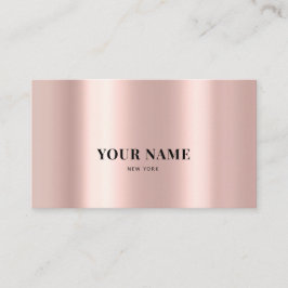 Rose Gold Minimalistische Sleek Ristorante La Lanc Terminkarte