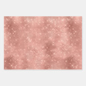 Rose Gold Minze Silver Sparkle Glitz Geschenkpapier Set (Vorderseite)