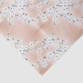 Rose Gold Minze Weißkirschblossom Seidenpapier (Detail)
