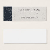 Rose Gold Modern Stuck Earring Display Cards (Vorne & Hinten)