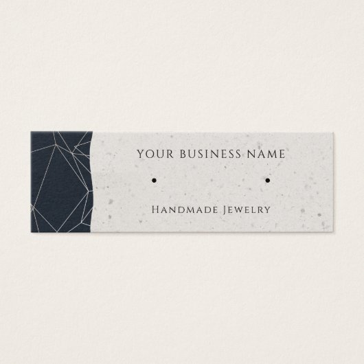Rose Gold Modern Stuck Earring Display Cards (Vorderseite)