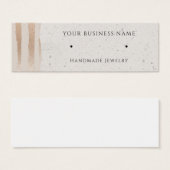 Rose Gold Modern Stuhlkarton Ohrensichtkarten (Vorne & Hinten)