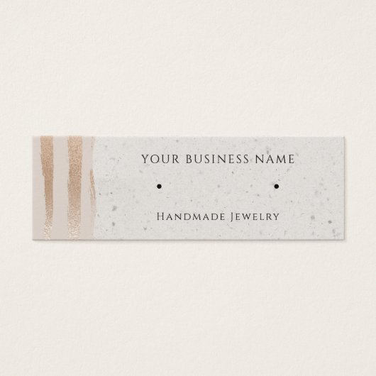 Rose Gold Modern Stuhlkarton Ohrensichtkarten (Vorderseite)