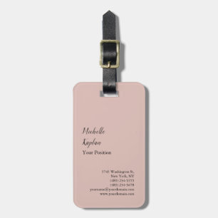 Rose Gold Moderne Beruflich exklusive Gepäckanhänger