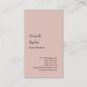 Rose Gold Moderne Beruflich exklusive Visitenkarte