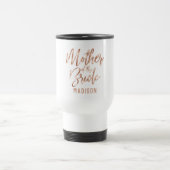 Rose Gold Moderne Brautmutter Reisebecher (Mittel)
