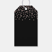 Rose Gold Moderne Graduierungspartei - Befürwortun Geschenkanhänger (Rückseite)