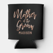 Rose Gold Moderne Hochzeitsmutter Dosenkühler (Vorderseite)