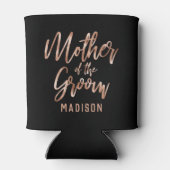 Rose Gold Moderne Hochzeitsmutter Dosenkühler (Rückseite)