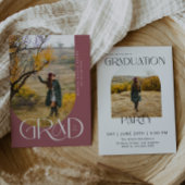 Rose Gold Moderne Kunst, Minimalistisches Foto Abs Einladung