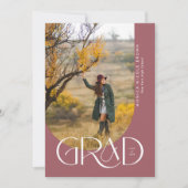 Rose Gold Moderne Kunst, Minimalistisches Foto Abs Einladung (Vorderseite)