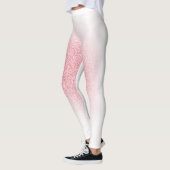 Rose Gold Moderne Vorlage Trendy Elegant Leggings (Links)