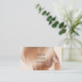 Rose Gold Moderne Wasserfarbe Visitenkarte (Stehend Vorderseite)