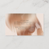 Rose Gold Moderne Wasserfarbe Visitenkarte (Rückseite)