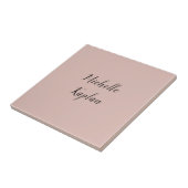 Rose Gold Moderner Beruflicher Exklusivname Fliese (Seite)