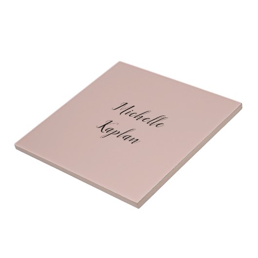 Rose Gold Moderner Beruflicher Exklusivname Fliese (Seite)