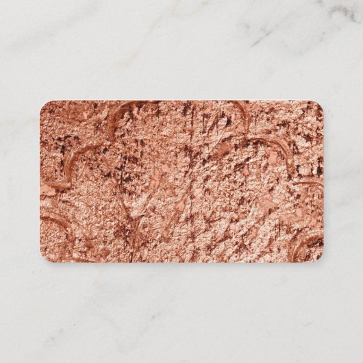 Rose Gold Moderner Beruflicher Unternehmensberater Visitenkarte (Rückseite)