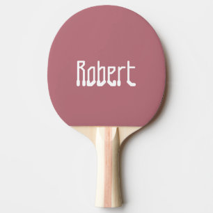 Rose Gold Moderner Name Stylisch Trendiger Minim Tischtennis Schläger