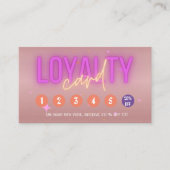 Rose Gold Moderner Salon Treuekarte (Vorderseite)