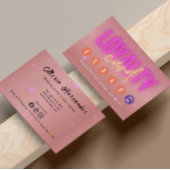 Rose Gold Moderner Salon Treuekarte