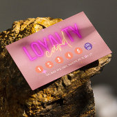 Rose Gold Moderner Salon Treuekarte