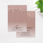 Rose Gold Monogram Branding Hair Clip Display (Schreibtisch)