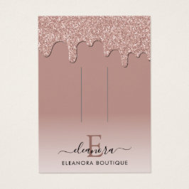 Rose Gold Monogram Branding Hair Clip Display