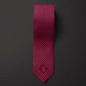Rose Gold Monogram Diamond Pattern Neck Tie Krawatte