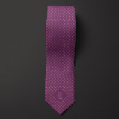 Rose Gold Monogram Diamond Pattern Neck Tie Krawatte