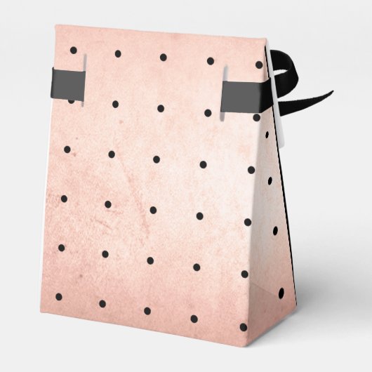 Rose Gold Monogram Elegant Wedding Favor Box Geschenkschachtel (Rückseite)