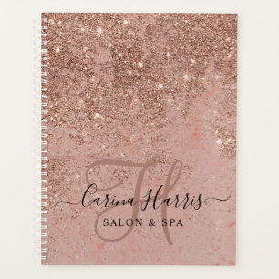 Rose Gold Monogram Salon Terminbuch Planer