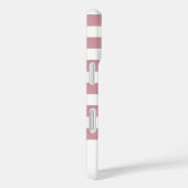 Rose Gold Monogram Streifen mit geometrischen Diam Case-Mate iPhone Hülle (Rückseite / Rechts)