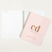 Rose gold monogramm initials elegant 2026 planer (Anzeige)