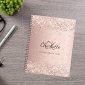 Rose gold monogramm rosa Drehbuch 2025 Planer