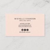 Rose Gold Moon Phases Astrologie Visitenkarte (Rückseite)