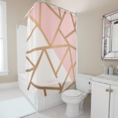 Rose Gold Mosaik Duschvorhang (Beispiel)