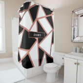 Rose Gold Mosaik Duschvorhang (Beispiel)