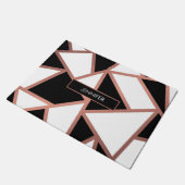 Rose Gold Mosaik Fußmatte (Schrägansicht)
