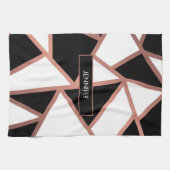 Rose Gold Mosaik Geschirrtuch (Horizontal)