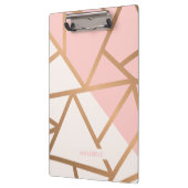Rose Gold Mosaik Klemmbrett (Links)
