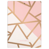 Rose Gold Mosaik Klemmbrett (Rückseite)