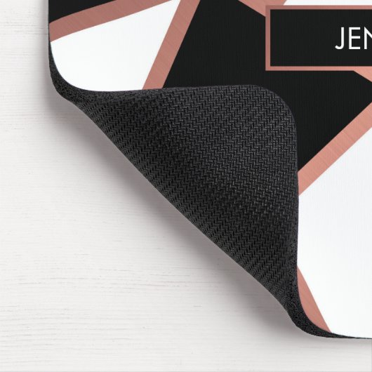 Rose Gold Mosaik Mousepad (Ecke)