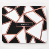 Rose Gold Mosaik Mousepad (Vorne)