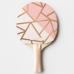 Rose Gold Mosaik Tischtennis Schläger