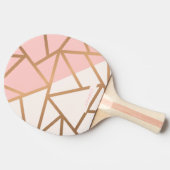 Rose Gold Mosaik Tischtennis Schläger (Seitenansicht)