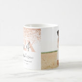 Rose Gold Multi-Foto Abschluss Glitzer Foto Kaffeetasse (Mittel)