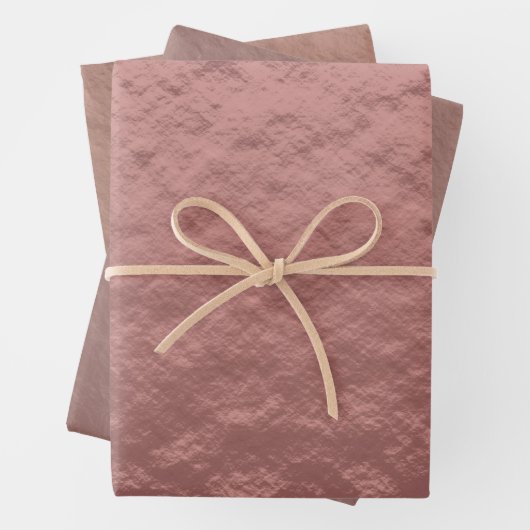 Rose Gold Muster Geschenkpapier Set (Beispiel)