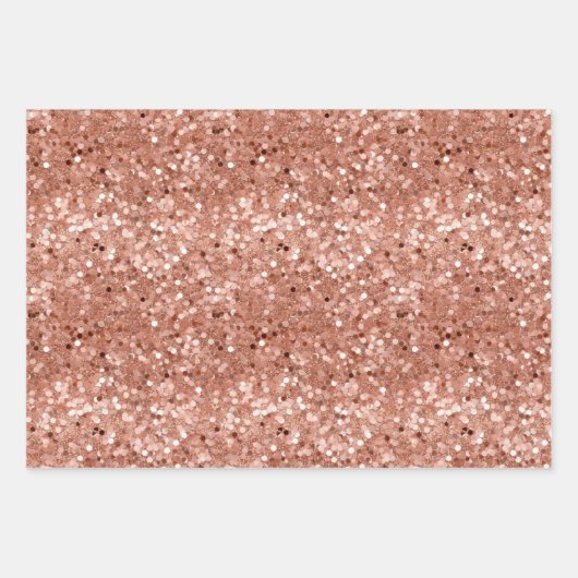 Rose Gold Muster Geschenkpapier Set (Vorderseite 2)