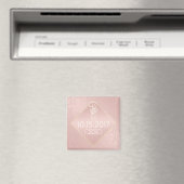 Rose Gold Muster Keepake Magnet (In Situ (Geschirrspüler))