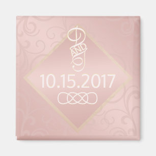 Rose Gold Muster Keepake Magnet